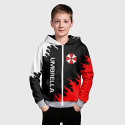 Толстовка на молнии детская UMBRELLA CORP, цвет: 3D-меланж — фото 2