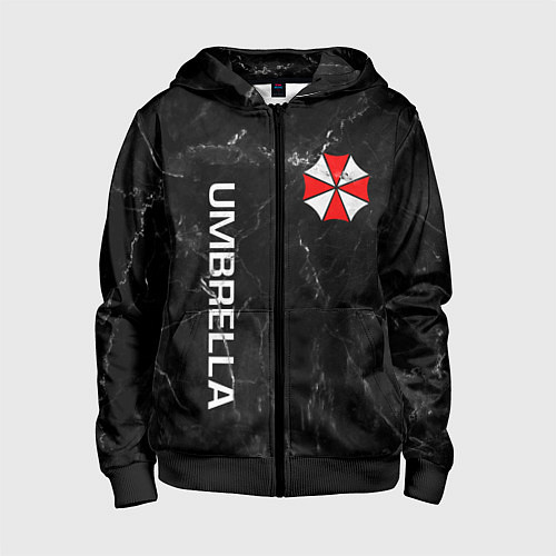 Детская толстовка на молнии UMBRELLA CORP / 3D-Черный – фото 1