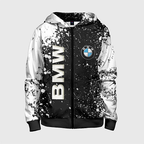 Детская толстовка на молнии BMW / 3D-Черный – фото 1