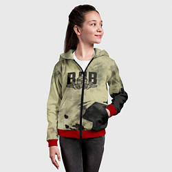 Толстовка на молнии детская ВДВ, цвет: 3D-красный — фото 2