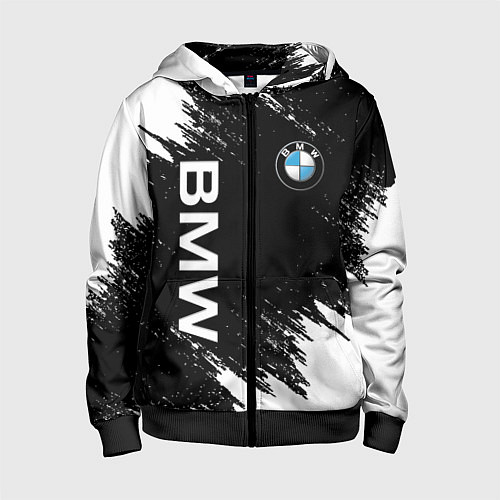 Детская толстовка на молнии BMW / 3D-Черный – фото 1