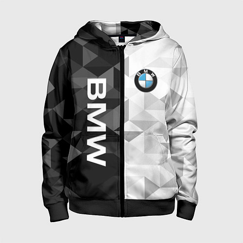 Детская толстовка на молнии BMW / 3D-Черный – фото 1