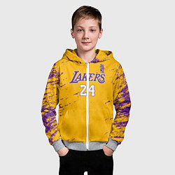 Толстовка на молнии детская KOBE BRYANT, цвет: 3D-меланж — фото 2