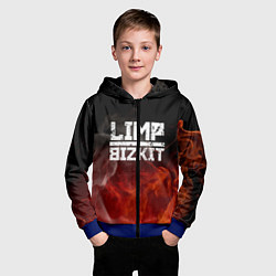 Толстовка на молнии детская LIMP BIZKIT, цвет: 3D-синий — фото 2
