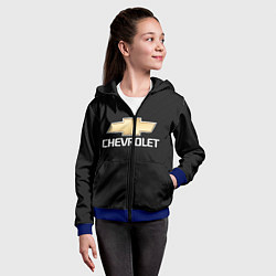 Толстовка на молнии детская CHEVROLET, цвет: 3D-синий — фото 2