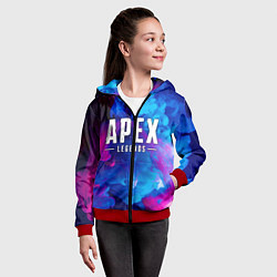 Толстовка на молнии детская APEX LEGENDS, цвет: 3D-красный — фото 2
