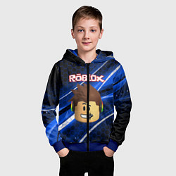 Толстовка на молнии детская ROBLOX, цвет: 3D-синий — фото 2