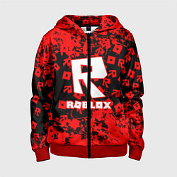 Толстовка на молнии детская Roblox, цвет: 3D-красный