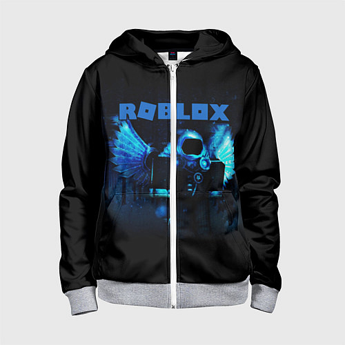Детская толстовка на молнии ROBLOX / 3D-Меланж – фото 1