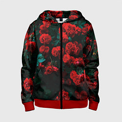 Детская толстовка на молнии Розы