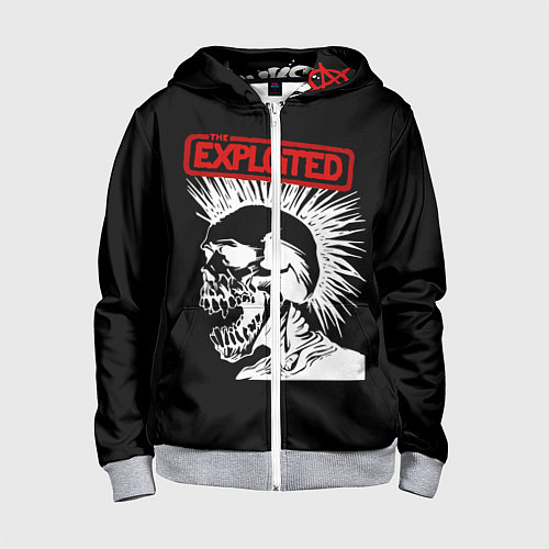 Детская толстовка на молнии The Exploited / 3D-Меланж – фото 1
