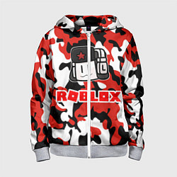 Толстовка на молнии детская ROBLOX, цвет: 3D-меланж