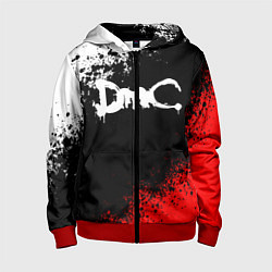 Толстовка на молнии детская DEVIL MAY CRY DMC, цвет: 3D-красный