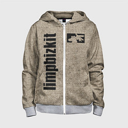 Толстовка на молнии детская LIMP BIZKIT, цвет: 3D-меланж