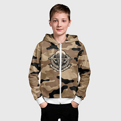 Толстовка на молнии детская ВДВ СССР, цвет: 3D-белый — фото 2