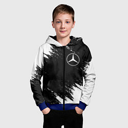 Толстовка на молнии детская MERCEDES, цвет: 3D-синий — фото 2