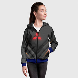 Толстовка на молнии детская MITSUBISHI, цвет: 3D-синий — фото 2