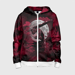 Толстовка на молнии детская BERSERK, цвет: 3D-белый