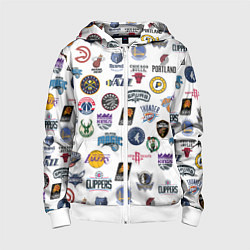 Детская толстовка на молнии NBA Pattern