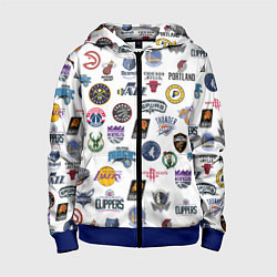 Детская толстовка на молнии NBA Pattern