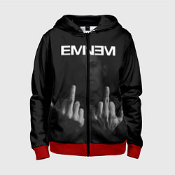 Толстовка на молнии детская EMINEM, цвет: 3D-красный