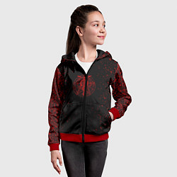 Толстовка на молнии детская Стальной алхимик, цвет: 3D-красный — фото 2