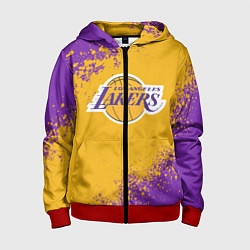 Толстовка на молнии детская LA LAKERS KOBE BRYANT, цвет: 3D-красный