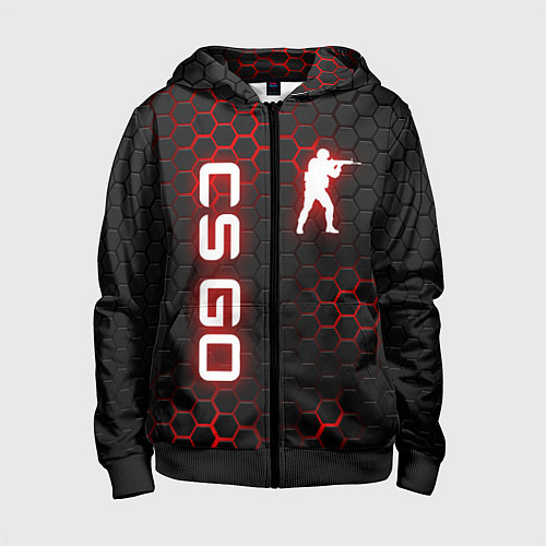 Детская толстовка на молнии CS GO / 3D-Черный – фото 1