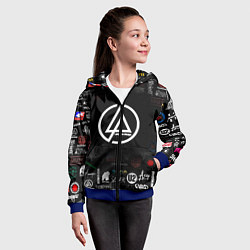 Толстовка на молнии детская LINKIN PARK, цвет: 3D-синий — фото 2
