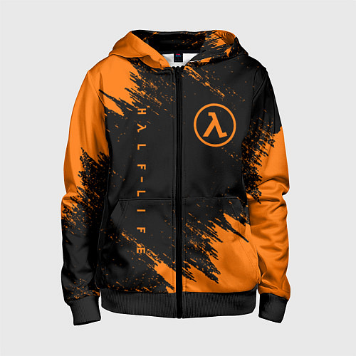 Детская толстовка на молнии HALF-LIFE / 3D-Черный – фото 1