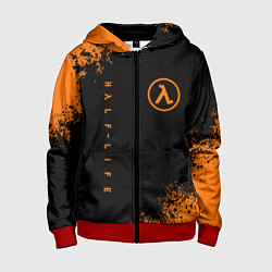 Толстовка на молнии детская HALF-LIFE, цвет: 3D-красный