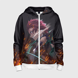 Детская толстовка на молнии KIMETSU NO YAIBA