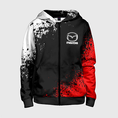 Детская толстовка на молнии MAZDA / 3D-Черный – фото 1