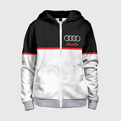 Толстовка на молнии детская AUDI SPORT, цвет: 3D-меланж