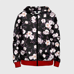 Толстовка на молнии детская САКУРА, цвет: 3D-красный