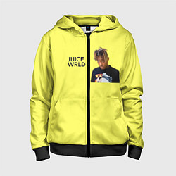 Толстовка на молнии детская Juice WRLD, цвет: 3D-черный