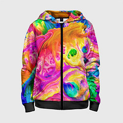 Детская толстовка на молнии TIE DYE
