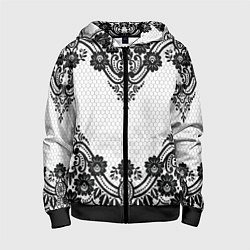 Детская толстовка на молнии Кружева