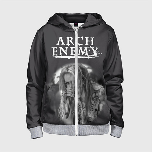 Детская толстовка на молнии Arch Enemy 79 / 3D-Меланж – фото 1