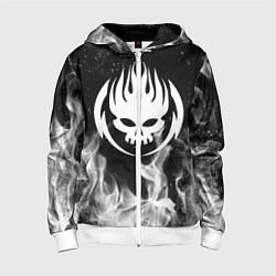 Толстовка на молнии детская THE OFFSPRING, цвет: 3D-белый