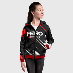 Толстовка на молнии детская METRO EXODUS, цвет: 3D-красный — фото 2