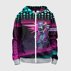 Детская толстовка на молнии НЕОНОВЫЙ ГОНЩИК