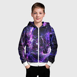 Толстовка на молнии детская SPACE, цвет: 3D-белый — фото 2