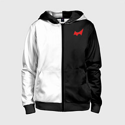 Толстовка на молнии детская Monokuma, цвет: 3D-черный