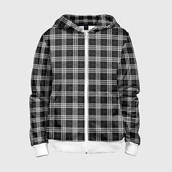 Детская толстовка на молнии Шотландка