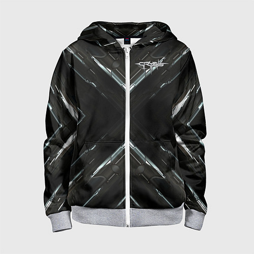 Детская толстовка на молнии Crysis / 3D-Меланж – фото 1