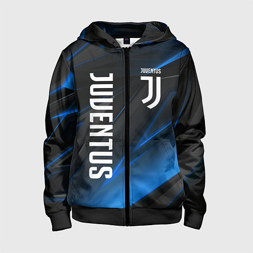 Детская толстовка на молнии JUVENTUS / 3D-Черный – фото 1