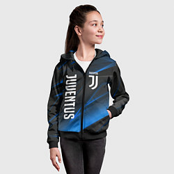 Толстовка на молнии детская JUVENTUS, цвет: 3D-черный — фото 2