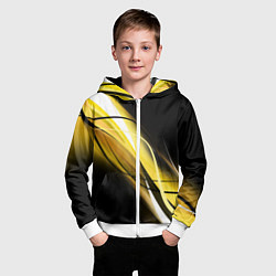 Толстовка на молнии детская GEOMETRY STRIPES, цвет: 3D-белый — фото 2