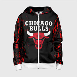 Детская толстовка на молнии CHICAGO BULLS